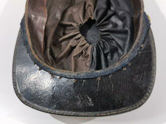 U.S. Civil War, CSA Confederate Cavalry Cap Kepi, visor buttons with confederate eagle, used condition, moth holes