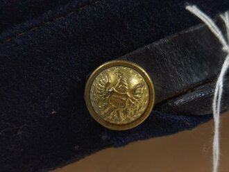 U.S. Civil War, CSA Confederate Cavalry Cap Kepi, visor buttons with confederate eagle, used condition, moth holes