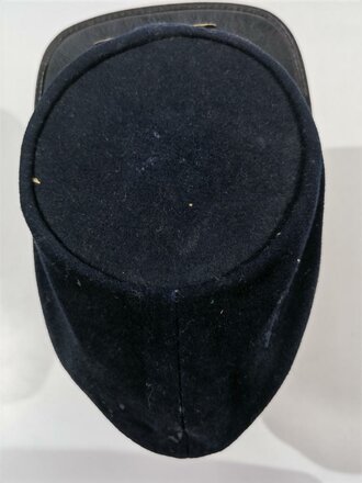 U.S. Civil War, CSA Confederate Cavalry Cap Kepi, visor buttons with confederate eagle, used condition, moth holes