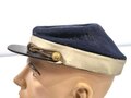 U.S. Civil War era ?, CSA Confederate Cap Kepi with Cross on Crown , visor buttons with confederate eagle, used condition, moth holes