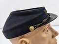 U.S. Civil War era?, Cadet Cap Kepi with Eagle Insignia, "Ridabock Company", visor buttons with "New York" (?) coat of arms, used condition, moth holes