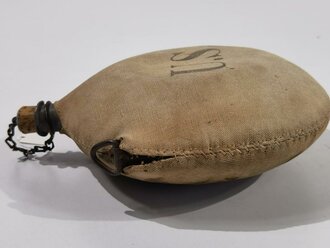 U.S. Army Indian Wars/Spanish American War, Canteen M1878, Cork lid looks to be a modern replacement, otherwise ok