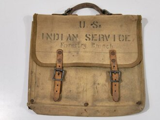U.S. Briefcase/Bag, "U.S. INDIAN SERVICE Forestry...