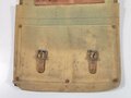 U.S. Briefcase/Bag, "U.S. INDIAN SERVICE Forestry Branch", leather and canvas, 30 x 33 cm, used good condition