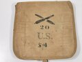 U.S. Army  Haversack M1898, "Artillery 20 U.S. 54", "ROCK ISLAND ARSENAL", 36 x 36 cm, used good condition