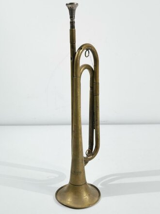 U.S. WWI, Regulation Brass Bugle/Trumpet M1892, used good...
