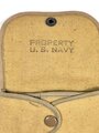 U.S. WWII, US Navy Canvas Cartridge Pouch for .38 Revolver, good condition