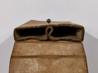 Double Leather Magazine Pouch, dated 1902, Most likely not an original item