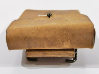 Double Leather Magazine Pouch, dated 1902, Most likely not an original item