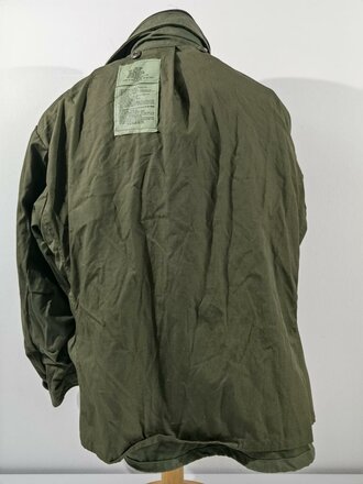 U.S. Field jacket M65, most likely unused, size large short, dated 1987, Schulterbreite: 57 cm Armlänge: 63 cm