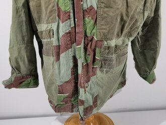 Bundeswehr, Tarnjacke Modell 1956, stark getragenes Stück