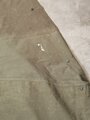 U.S. most likely WWII,  tent, shelter half, OD, used