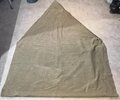 U.S. most likely WWII,  tent, shelter half, OD, used