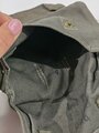 Tasche für die Gasplane der Wehrmacht in gutem Zustand, Druckknöpfe schwarz