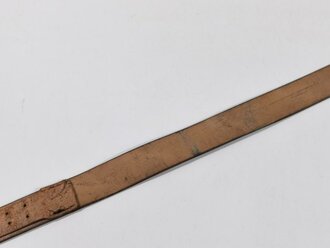 Koppelriemen für Parteiverbände, braunes Leder, zurückgesetzt, Gesamtlänge 111cm