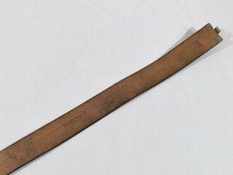 Koppelriemen für Parteiverbände, braunes Leder, zurückgesetzt, Gesamtlänge 111cm