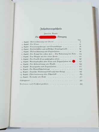Adolf Hitler "Mein Kampf" . Frühe,  zweibändige Ausgabe in sehr gutem Zustand