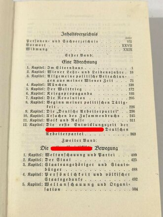 Adolf Hitler "Mein Kampf" . Hochzeitsausgabe "der Stadt der Volkserhebung" Graz