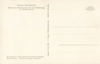 Fotopostkarte "Unsere Reichswehr. Schweres...
