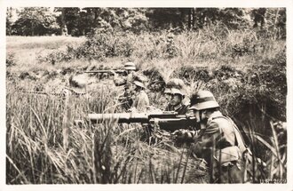 Fotopostkarte "Unsere Reichswehr. Leichter Maschinengewehrtrupp in Stellung"