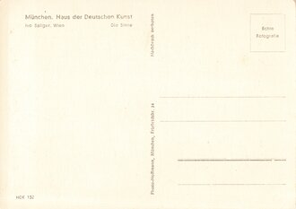 Künstlerpostkarte "Die Sinne, Ivo Salinger (Wien). München. Haus der Deutschen Kunst"