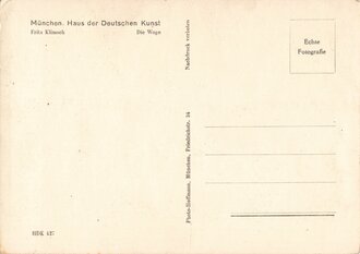 Künstlerpostkarte "Die Woge, Fritz Klimsch. München. Haus der Deutschen Kunst"