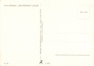 Künstlerpostkarte "Der Wächter (Kopf),...