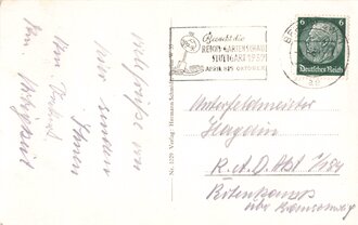 Fotopostkarte "Berlin. Der Glockenturm auf dem Reichssportfeld"