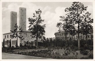 Fotopostkarte "Reichssportfeld. Osttor mit Blick auf die Deutsche Kampfbahn"