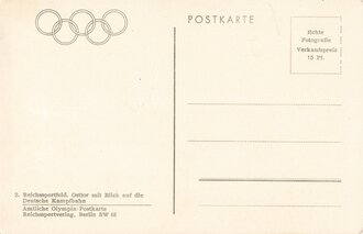 Fotopostkarte "Reichssportfeld. Osttor mit Blick auf die Deutsche Kampfbahn"