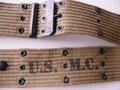 US Army WWII, USMC Pistol belt M36, khaki, guaranteed original