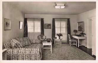 Fotopostkarte "Der Berghof Obersalzberg. Fremdenzimmer"