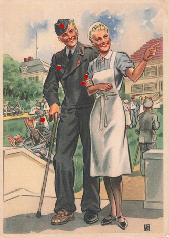 Propagandapostkarte "Frauen schaffen für euch....