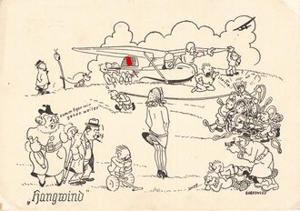 Postkarte "Hangwind", von Barkowsky