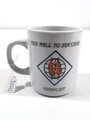 Kaffeetasse U.S. Army "39TH SIGNAL BATTALION THE WILL TO SUCCEED CHIEVRES BELGIUM"