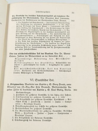 "Nauticus. Jahrbuch für Deutschlands Seeinteressen", Gottfried Hansen, 23. Jahrgang, 1940, 358 Seiten, gebraucht, DIN A5