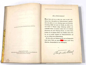 "Spaten und Ähre. Das Handbuch der deutschen Jugend im Reichsarbeitsdienst", hrsg. v. Generalarbeitsführer v. Gönner, 287 Seiten, 1939, gebraucht, DIN A5