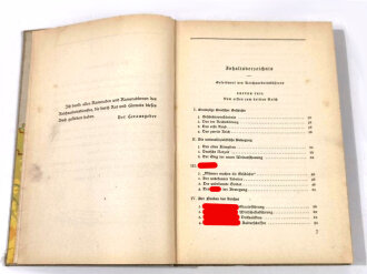 "Spaten und Ähre. Das Handbuch der deutschen Jugend im Reichsarbeitsdienst", hrsg. v. Generalarbeitsführer v. Gönner, 287 Seiten, 1939, gebraucht, DIN A5