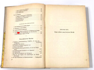 "Spaten und Ähre. Das Handbuch der deutschen Jugend im Reichsarbeitsdienst", hrsg. v. Generalarbeitsführer v. Gönner, 287 Seiten, 1939, gebraucht, DIN A5