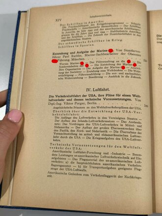 "Nauticus. Jahrbuch für Deutschlands Seeinteressen", hrsg. v. Gottfried Hansen, 27. Jahrgang, 1944, 446 Seiten, gebraucht, DIN A5