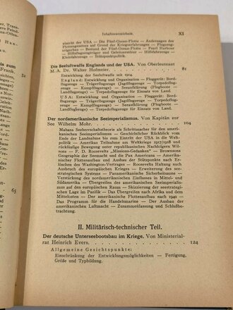 "Nauticus. Jahrbuch für Deutschlands Seeinteressen", hrsg. v. Gottfried Hansen, 27. Jahrgang, 1944, 446 Seiten, gebraucht, DIN A5