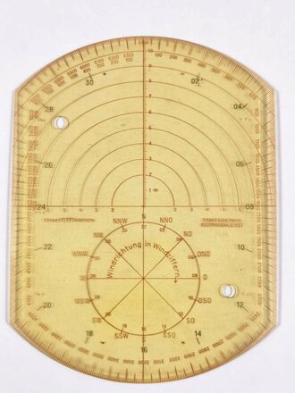 Kartenwinkelmesser Wehrmacht datiert 1937