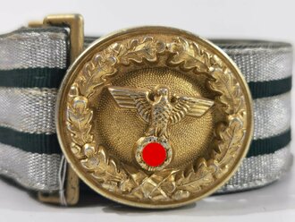 Staatsforst III.Reich, Paradefeldbinde für einen Angehörigen im Rang eines General. Aluminium gold eloxiert, Gesamtlänge 99cm