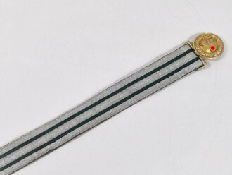 Staatsforst III.Reich, Paradefeldbinde für einen Angehörigen im Rang eines General. Aluminium gold eloxiert, Gesamtlänge 99cm
