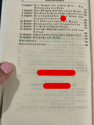 Adolf Hitler " Mein Kampf" Blaue Ganzleinenausgabe im Schutzumschlag. Leichter Wasserschaden, kellergeruch, direkt aus Privathaushalt