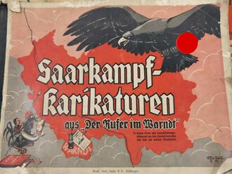 Konvolut Papier zum Thema Saarland. Nicht auf Vollständigkeit geprüft