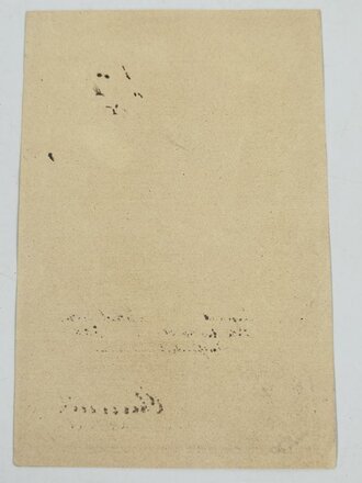 1. Weltkrieg, Zeichnungsurkunde zur 8.Kriegsanleihe eines Sergeanten . 11 x 17cm