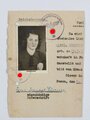 Konvolut Ausweise und Korrespondenz einer Sängerin, Reichsgautheater Posen, 1944, gebraucht DIN A4