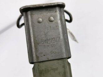 U.S. WWII, M1917 Shotgun Bayonet Scabbard, 46 cm, original paint, good condition