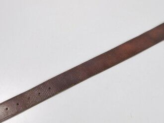 U.S. Army ?, Leather Belt with Brass Buckle, total Length 121 cm, Buckle 6 x 5 cm, used good condition